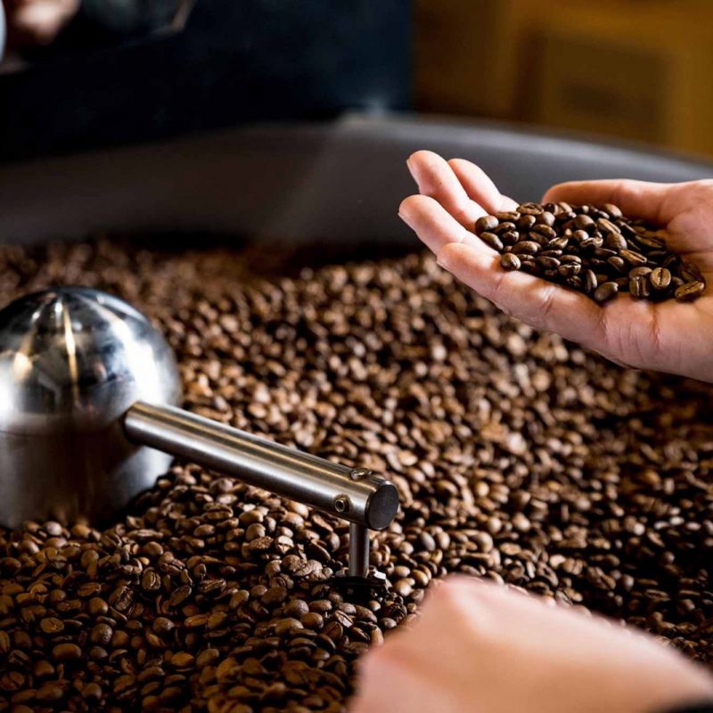 Rang gia công cà phê Peace coffee
